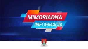 Mimoriadna informácia 